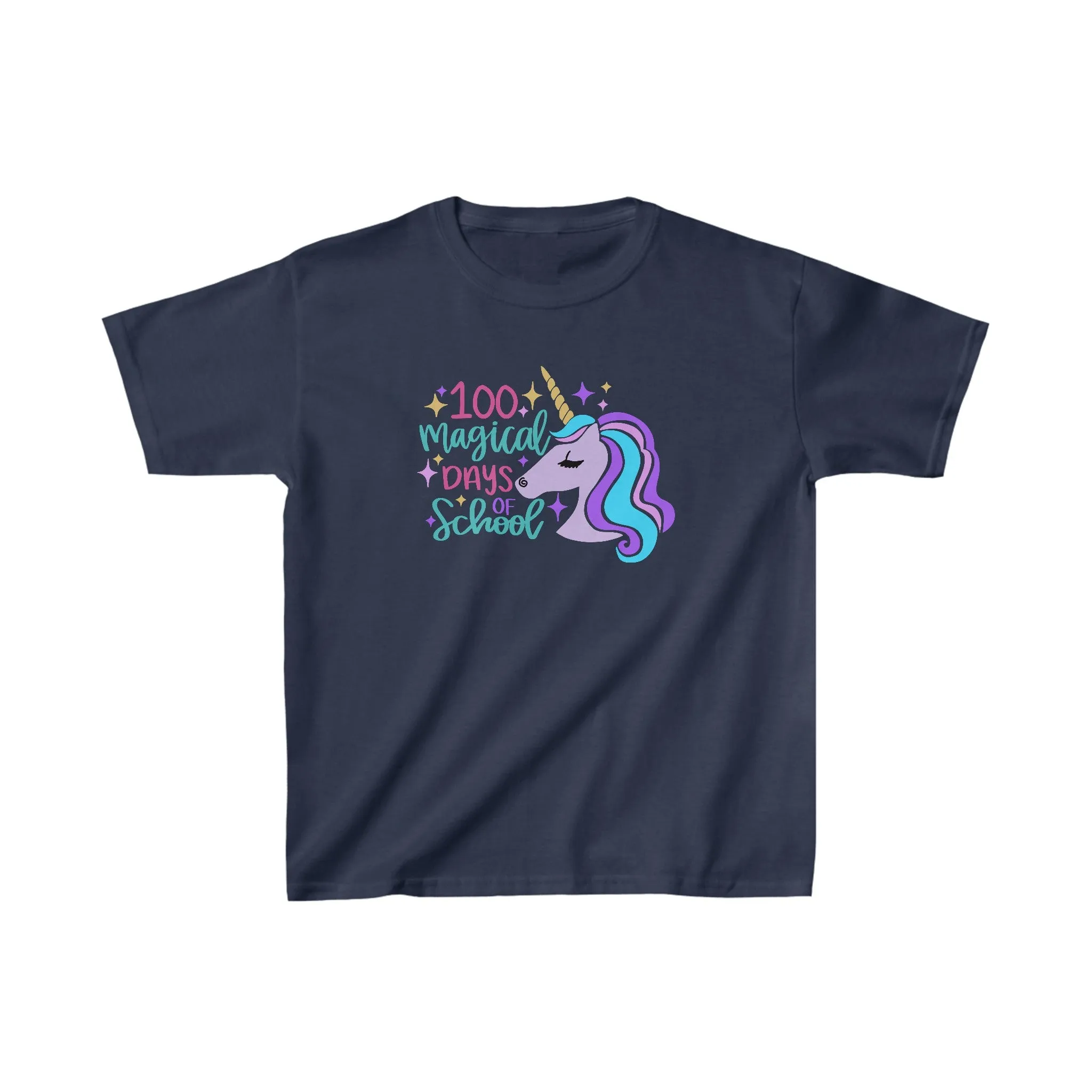 100 Magical Days of School Unicorn T-Shirt, Youth, School Spirit