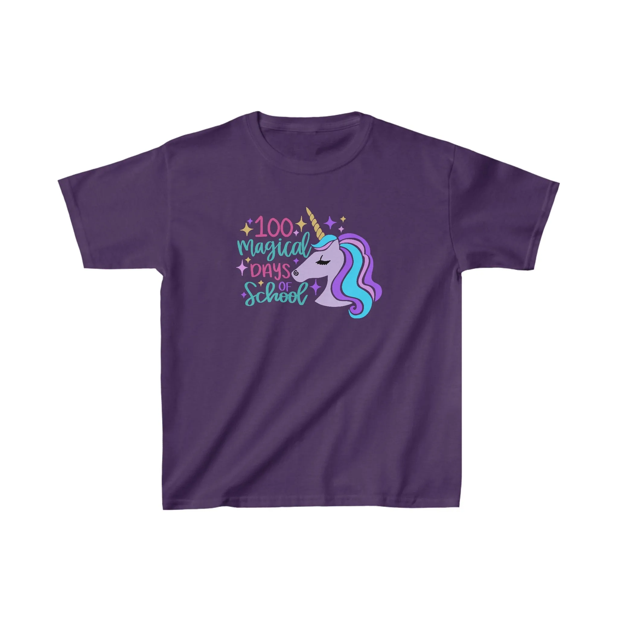 100 Magical Days of School Unicorn T-Shirt, Youth, School Spirit