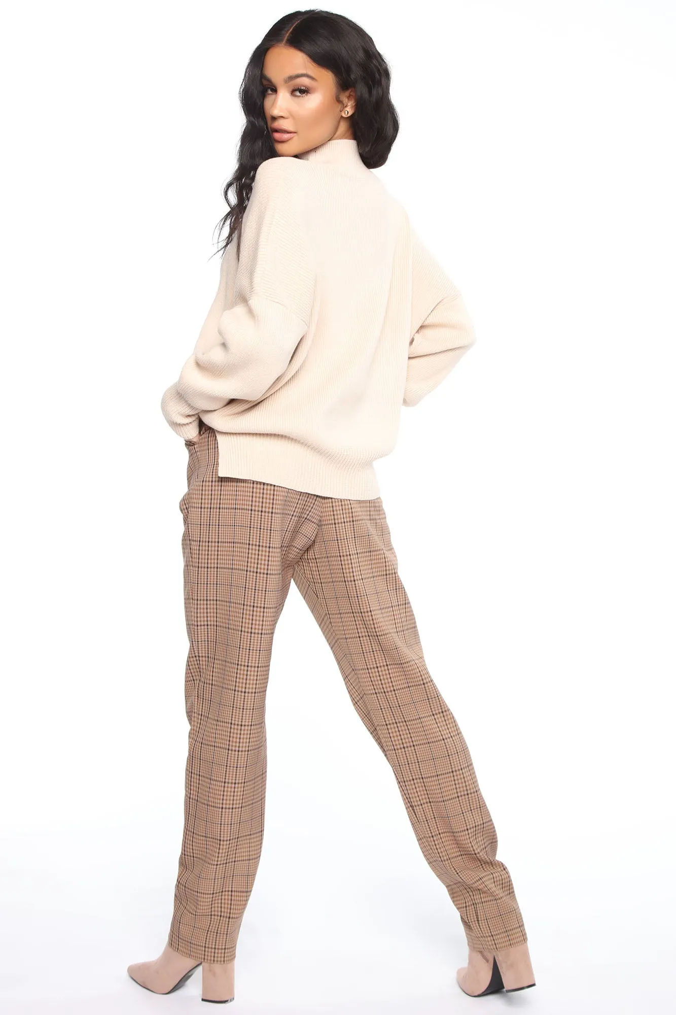 Adrian Oversized Boyfriend Sweater - Beige