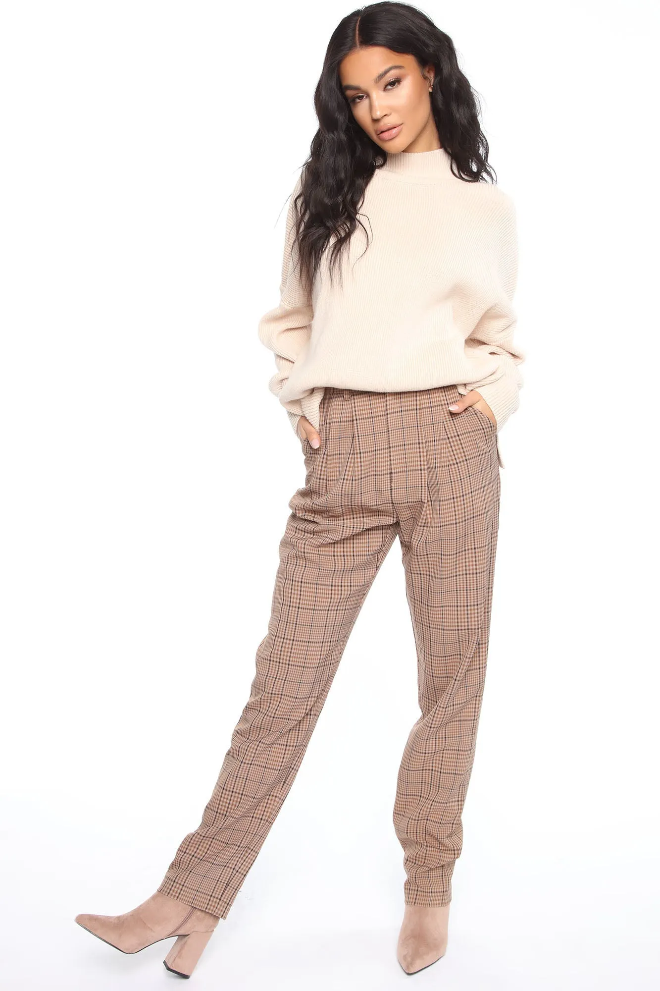 Adrian Oversized Boyfriend Sweater - Beige