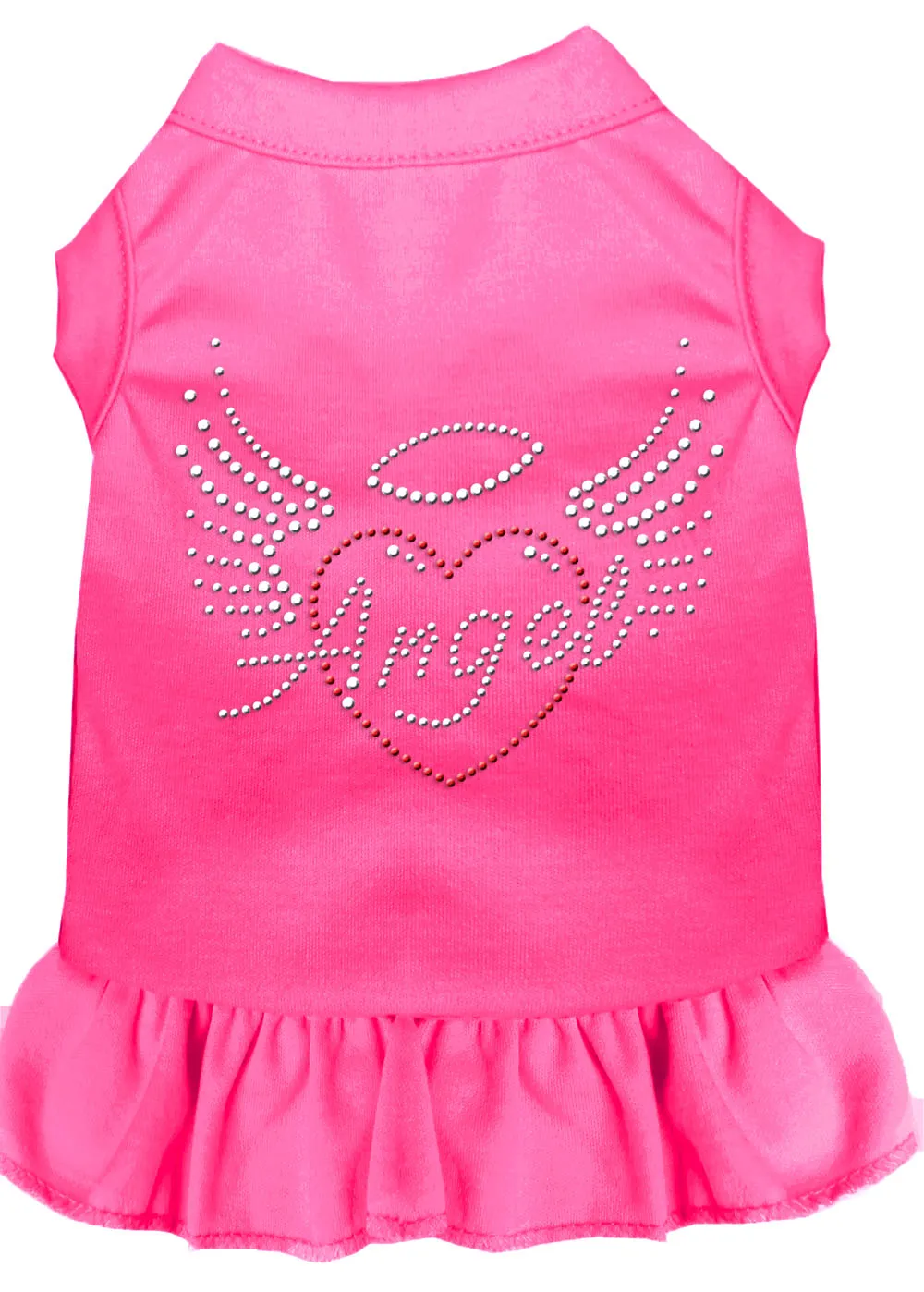Angel Heart Rhinestone Dress Bright Pink 4x