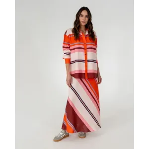 Austin Bias Skirt | Wide Stripe