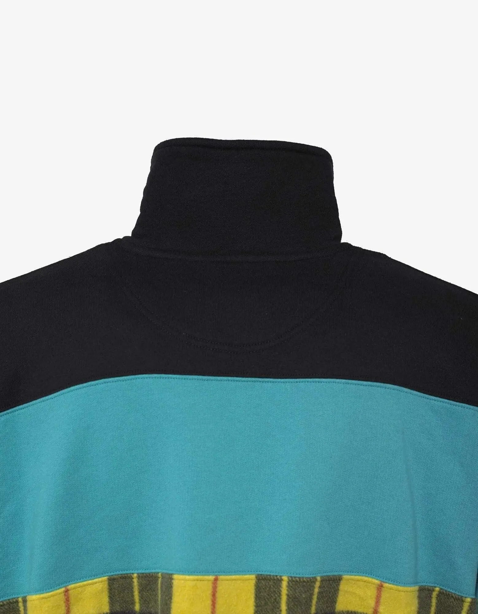 Balenciaga Multi-Panel Fleece & Felt Sweatshirt
