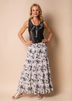 Berlin Cotton Skirt in Granite