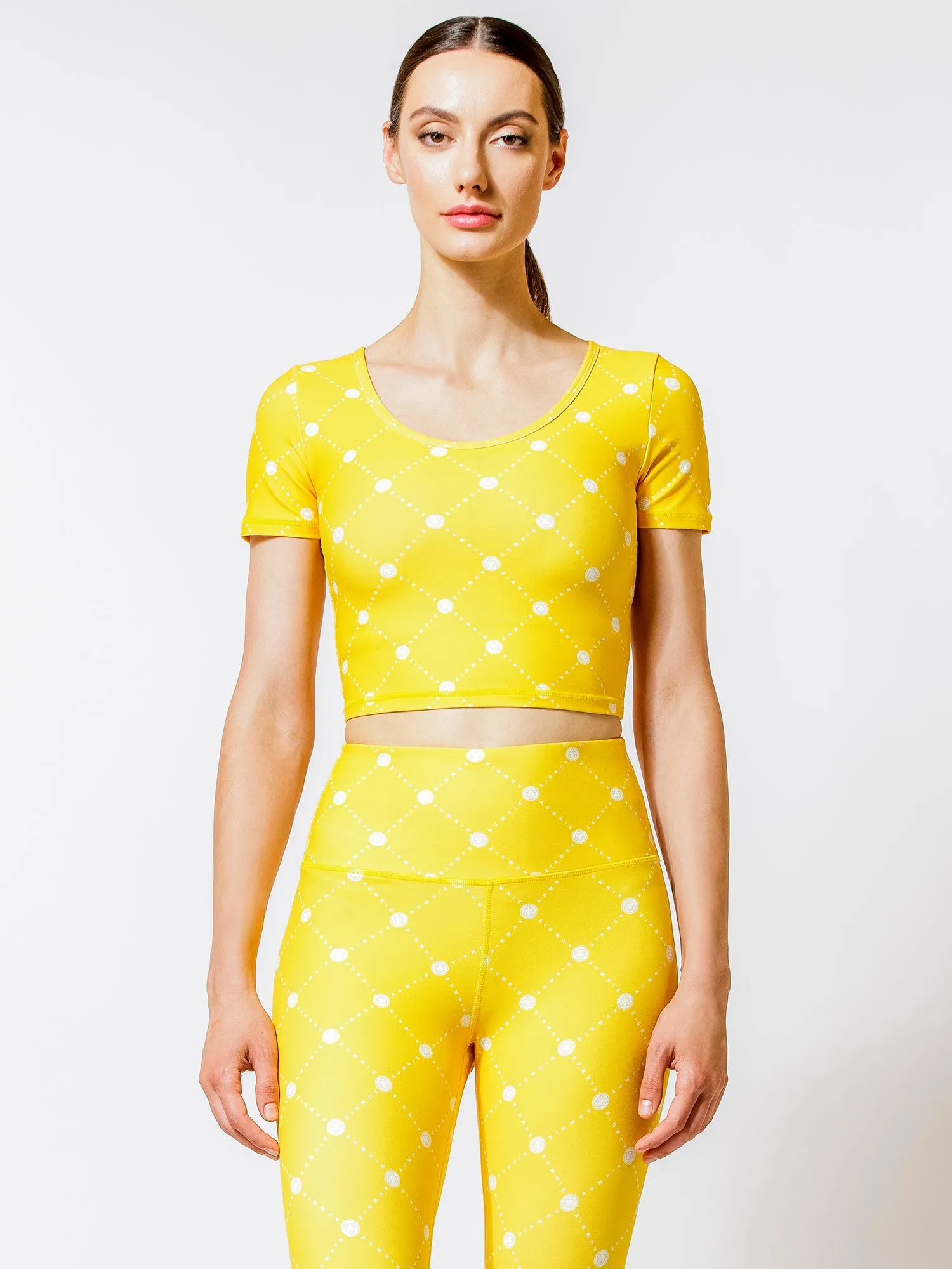 BOLD CROPPED TEE, YELLOW GALLERIA