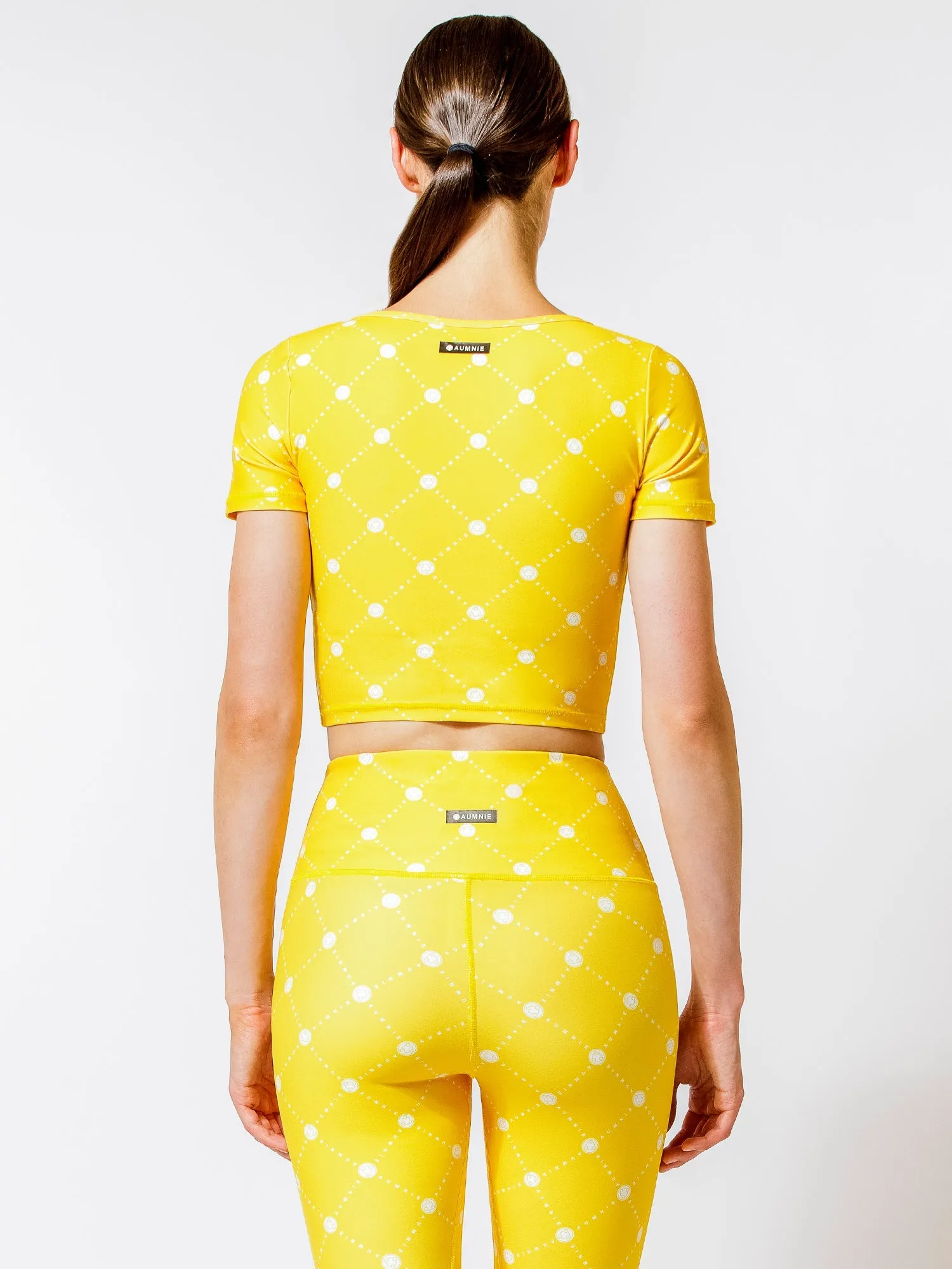BOLD CROPPED TEE, YELLOW GALLERIA