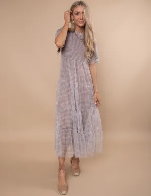 Brooks Gingham Tiered Dress