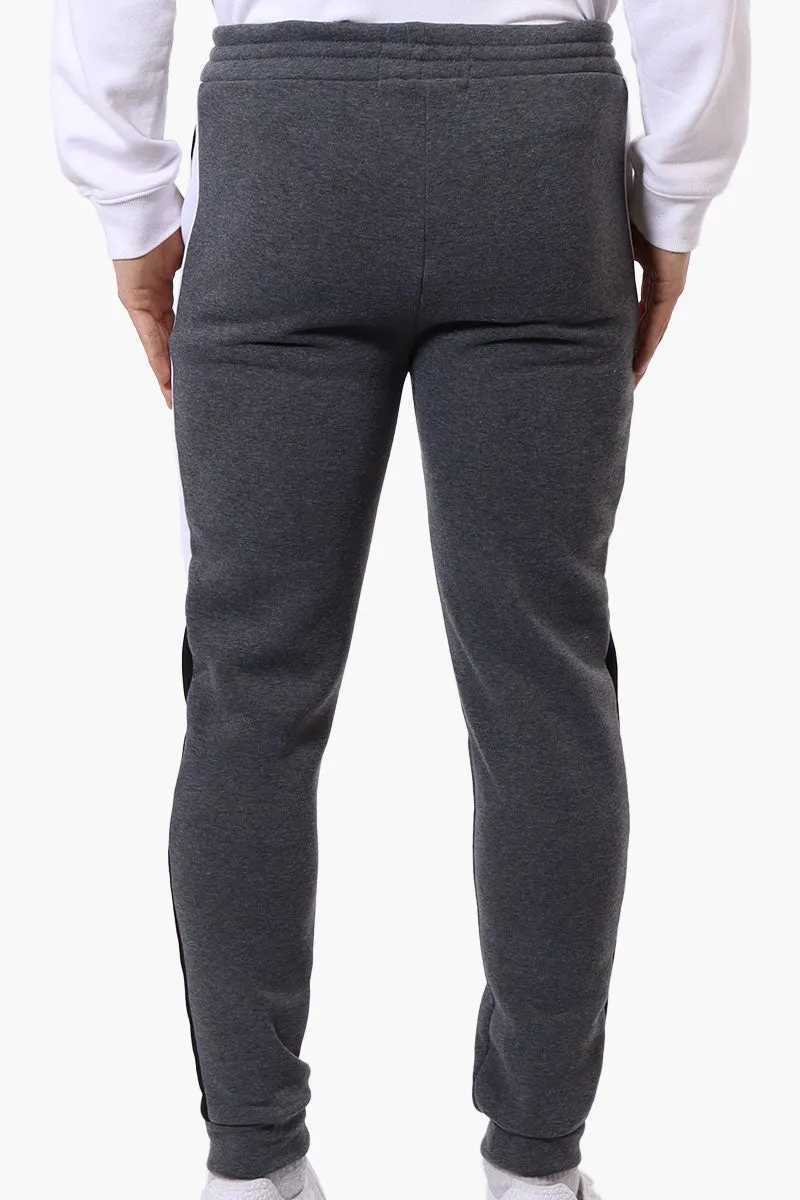 Canada Weather Gear Side Stripe Tie Waist Joggers - Grey
