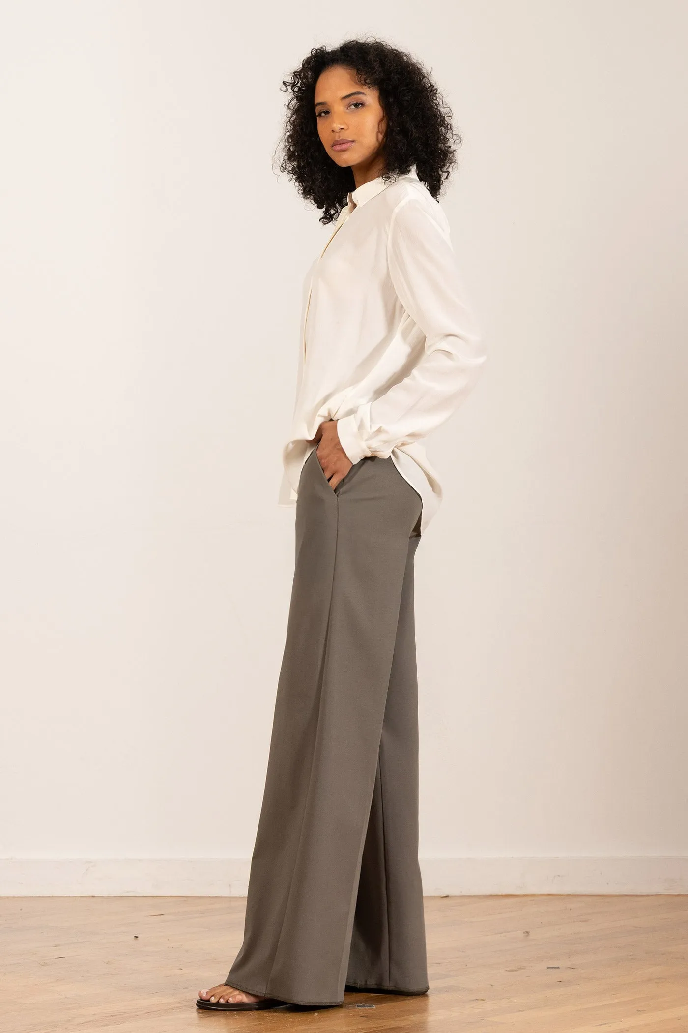 CARLA Cotton Olive Green