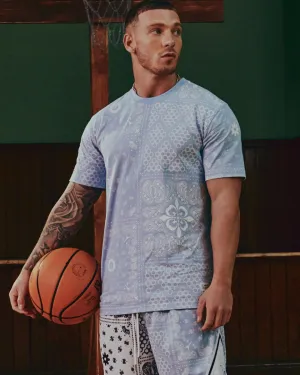 Carre Bandana Ultra Classic Short Sleeve T-Shirt Light Blue