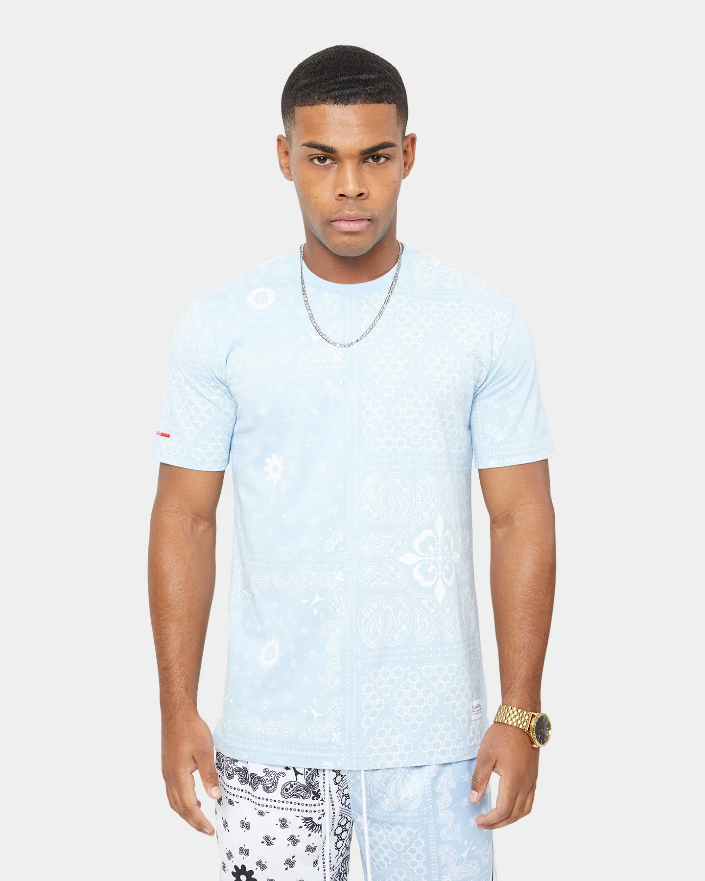 Carre Bandana Ultra Classic Short Sleeve T-Shirt Light Blue
