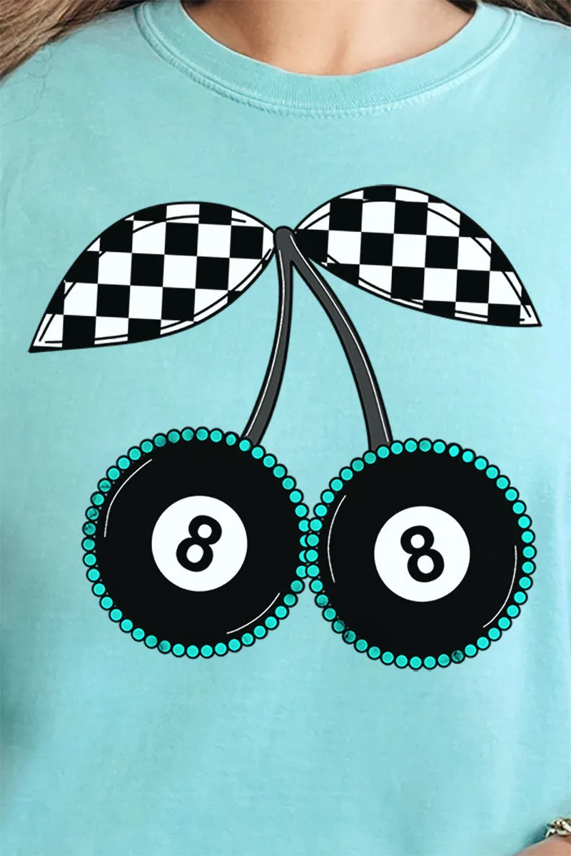 Checkered Cherries Comfort Colors Adult Ring-Spun Cotton Tee
