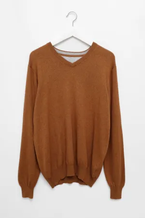 CINNAMON CASHMERE SILK OVERSIZE SWEATER