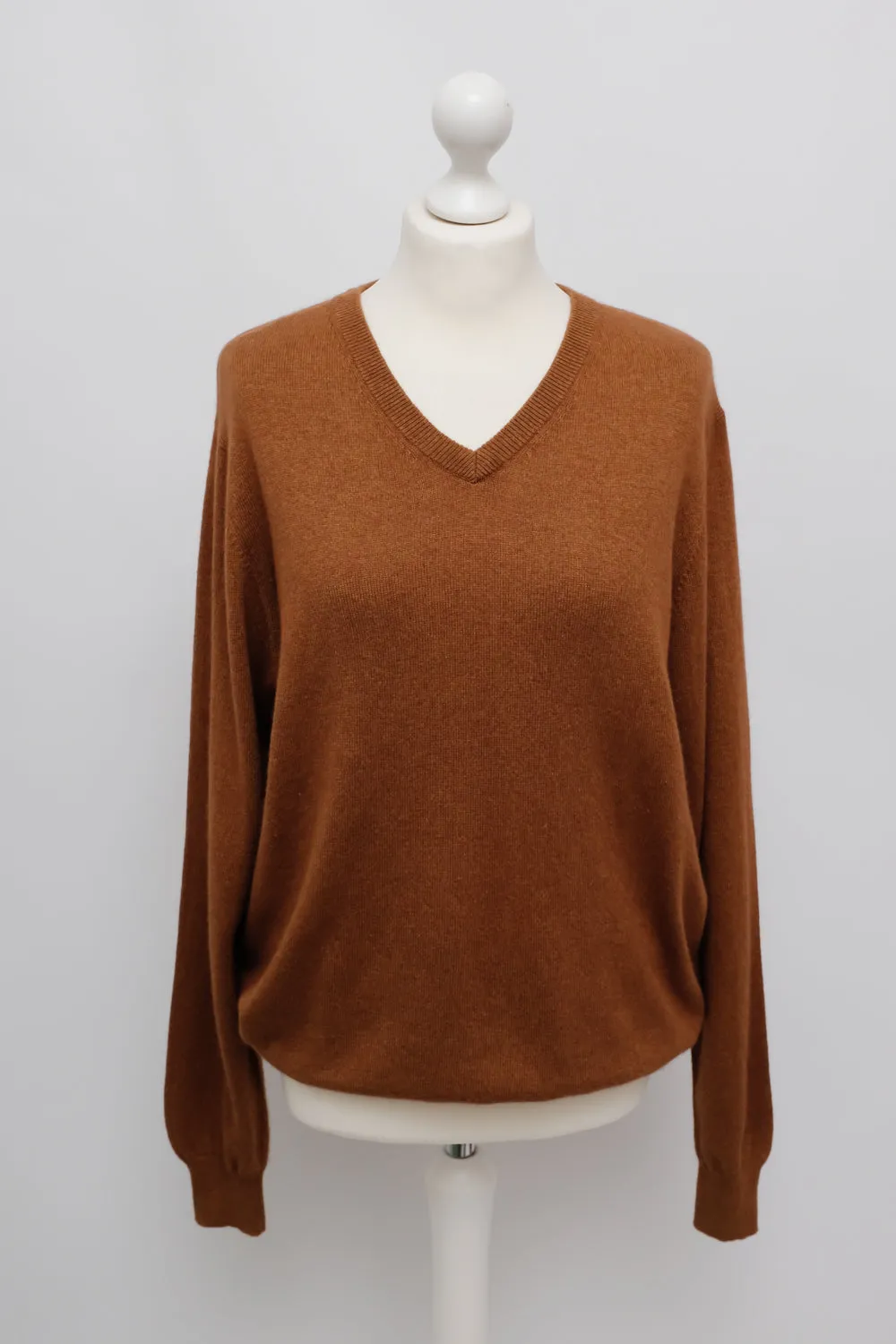 CINNAMON CASHMERE SILK OVERSIZE SWEATER