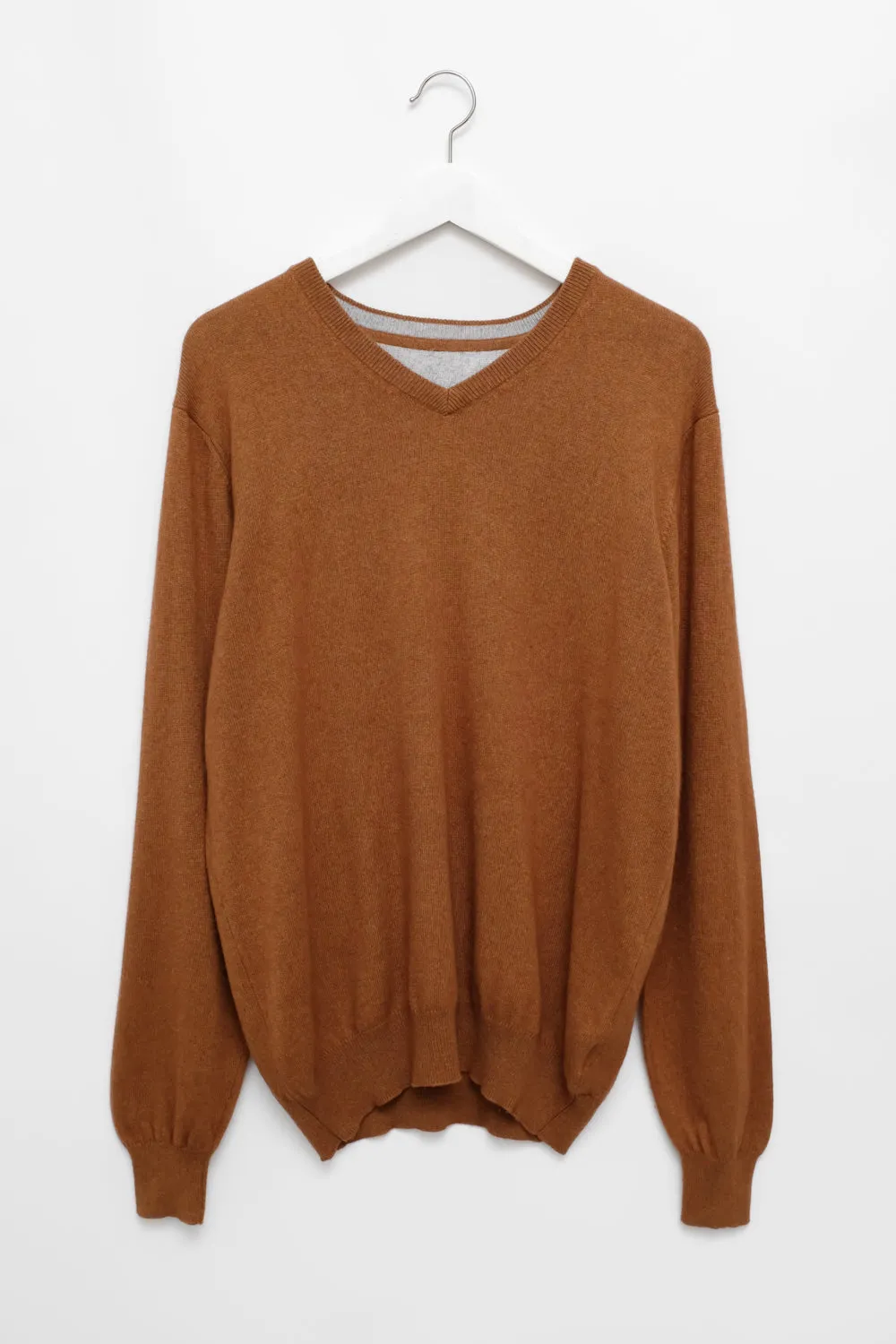 CINNAMON CASHMERE SILK OVERSIZE SWEATER