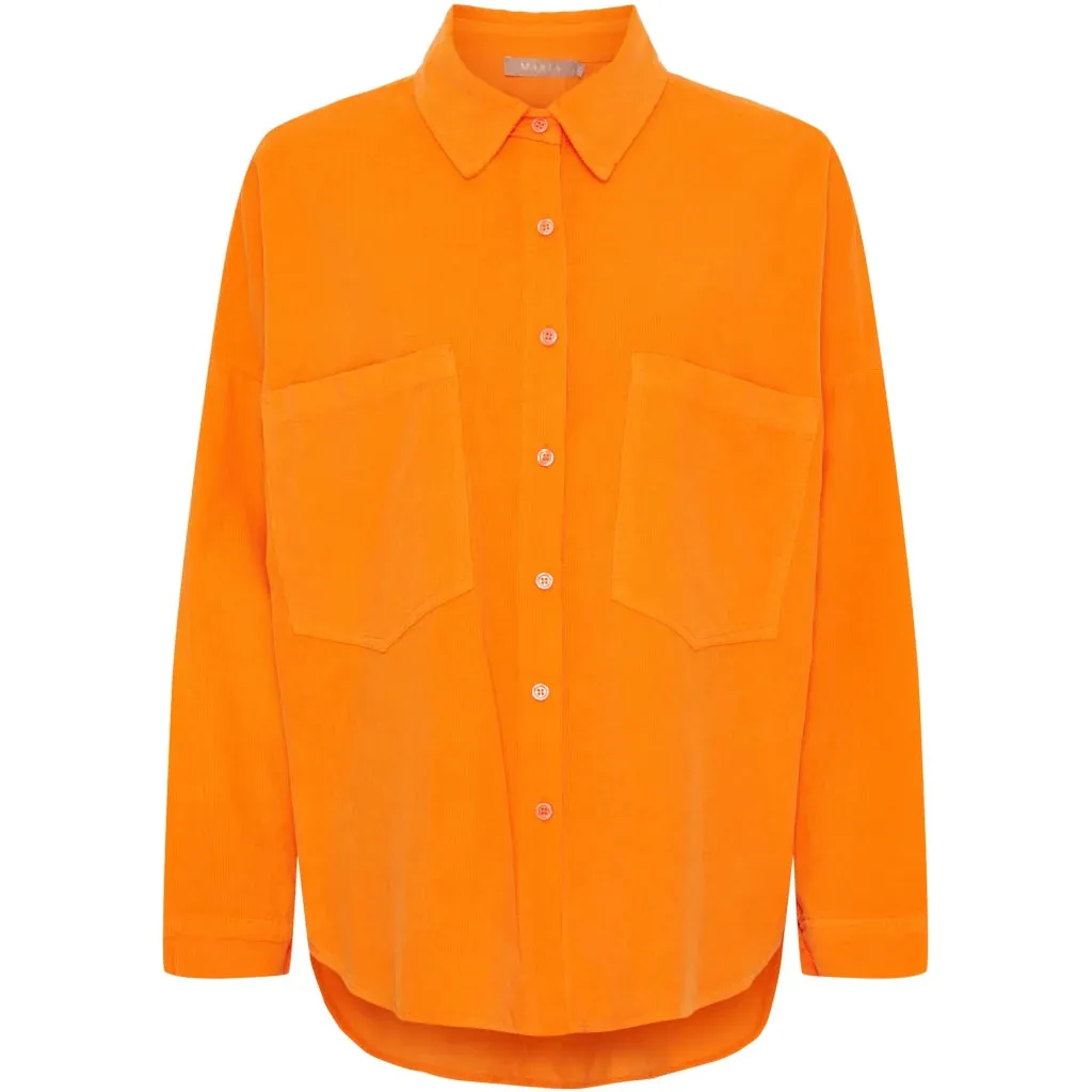 Coline Orange Cord Shirt