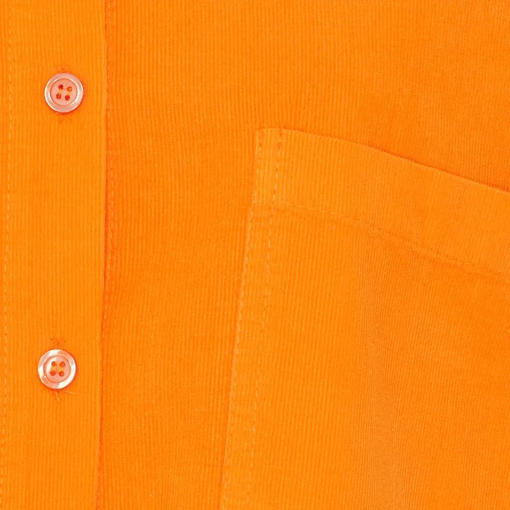 Coline Orange Cord Shirt