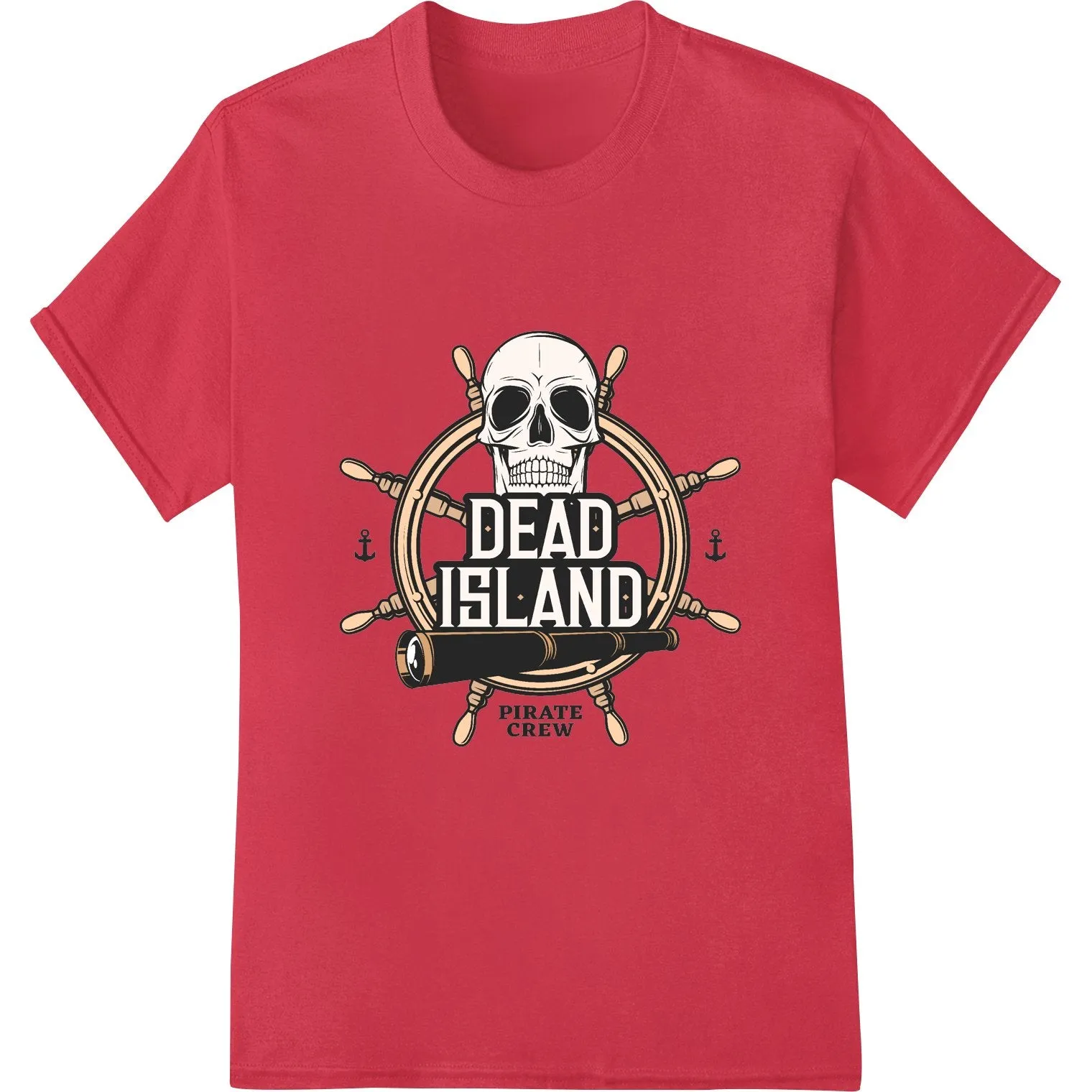 Dead Island: Haunting Pirate Skull DTF Print Heat Transfer