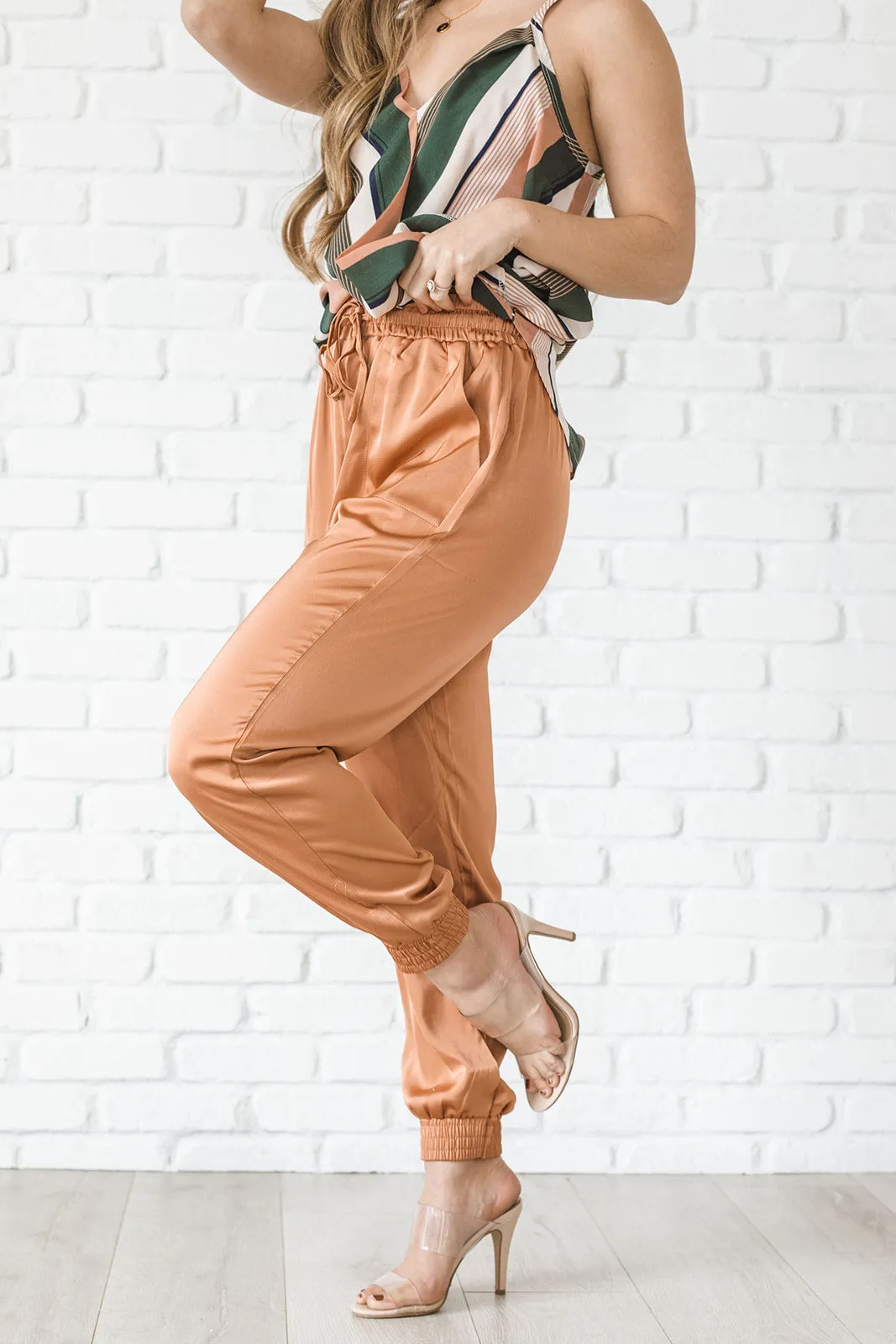 Drawstring Dressy Joggers