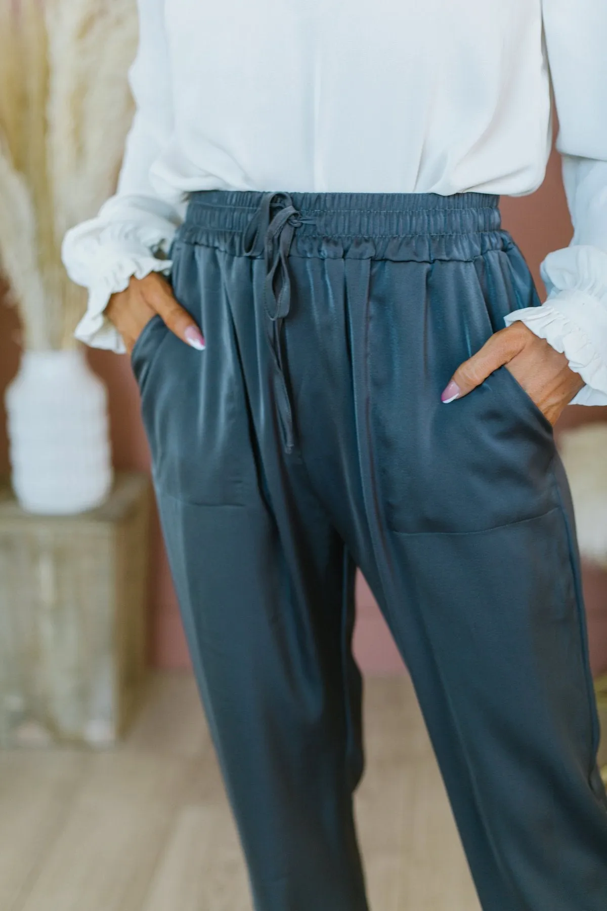 Drawstring Dressy Joggers