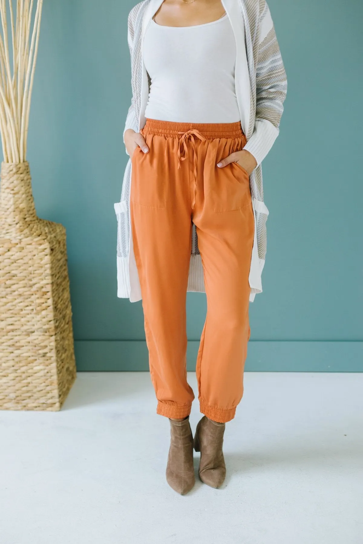 Drawstring Dressy Joggers