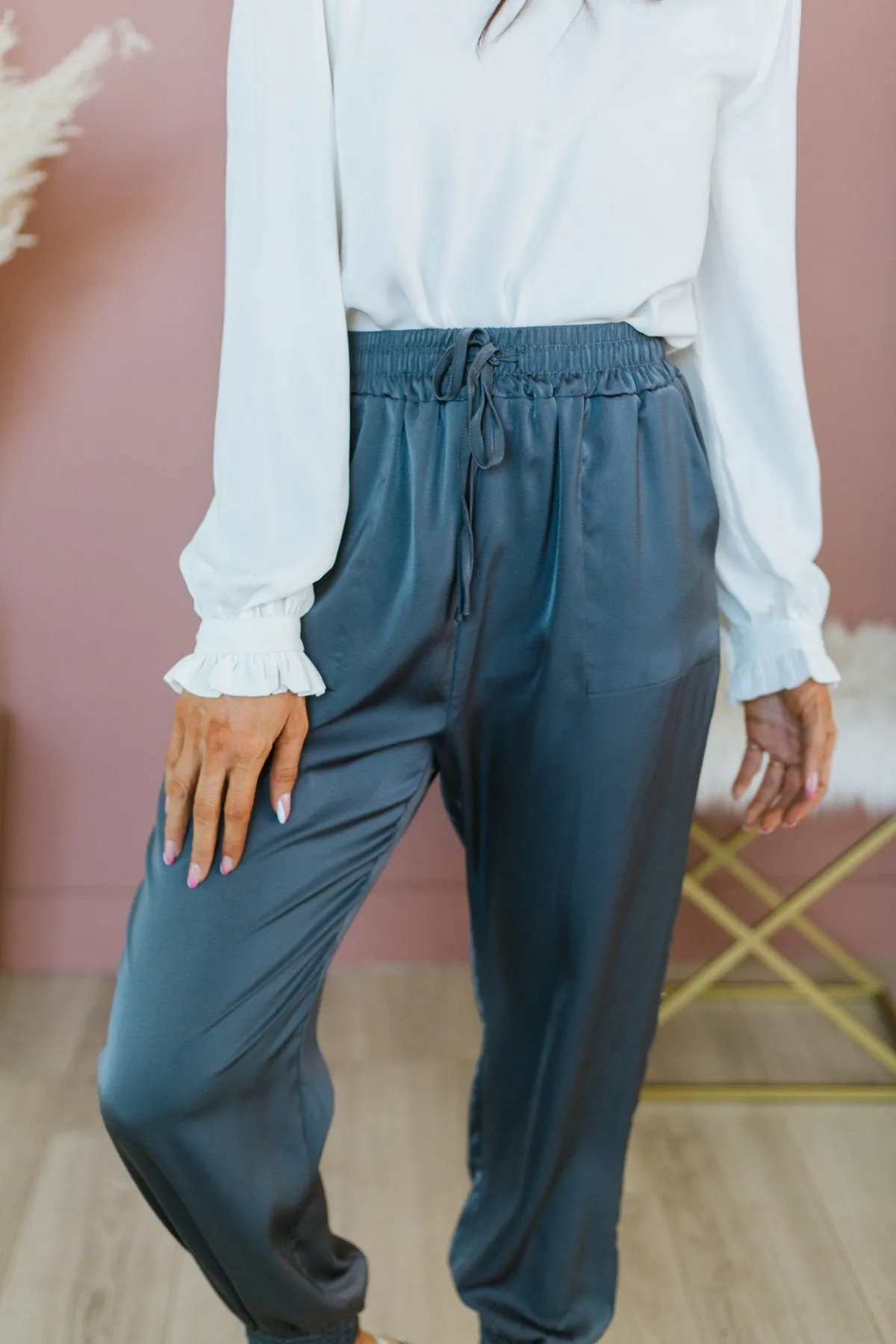 Drawstring Dressy Joggers