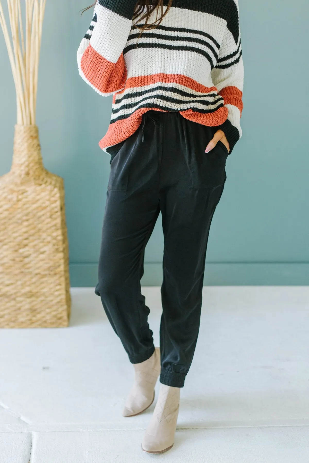 Drawstring Dressy Joggers
