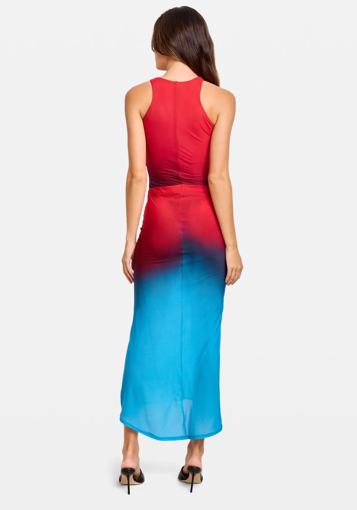 DRESS IN PRINTED TULLE