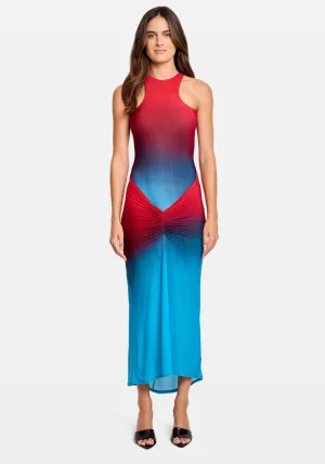 DRESS IN PRINTED TULLE