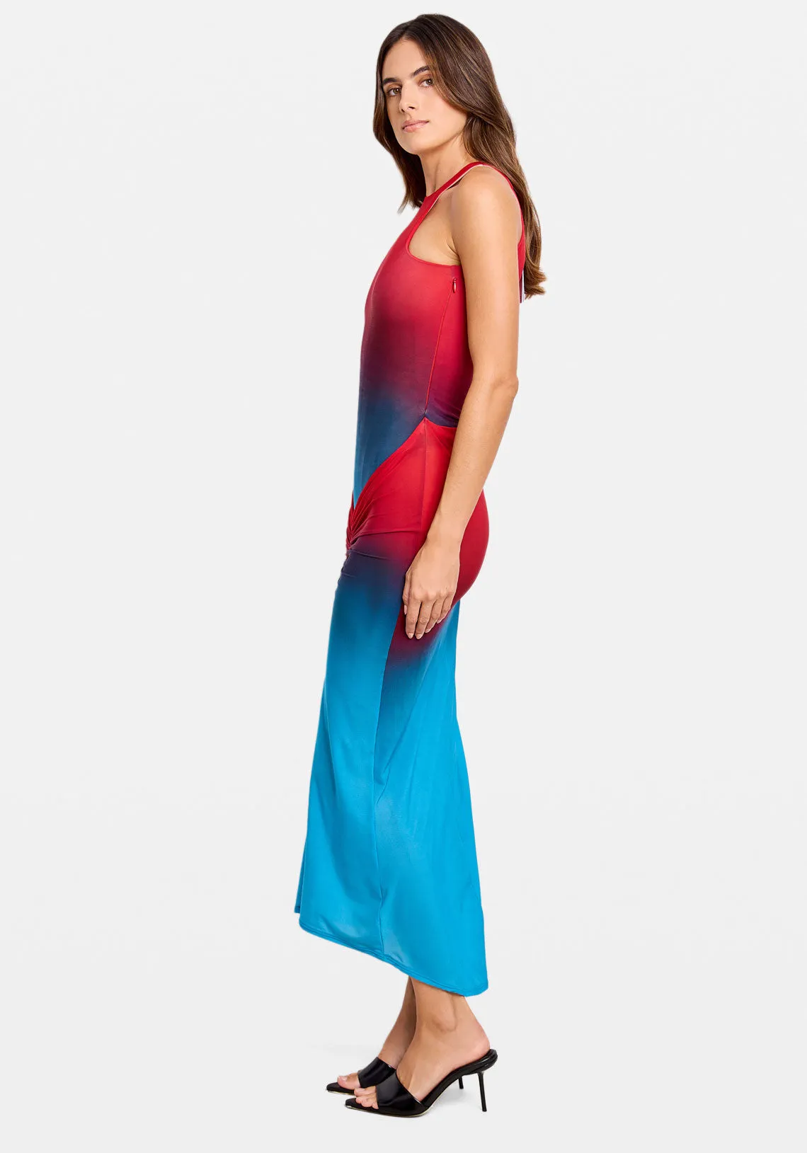 DRESS IN PRINTED TULLE