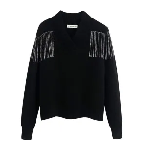 EMBROIDERED KNITWEAR SWEATER