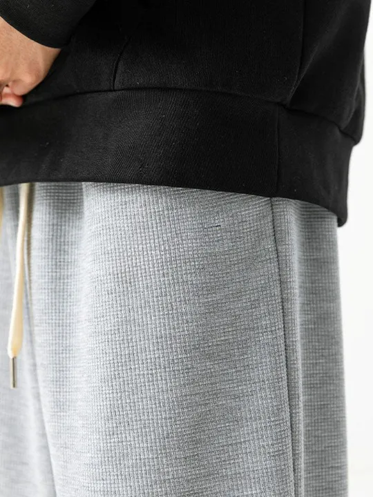 Embroidery Waffle Joggers