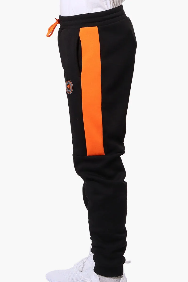 Essentials Super Triple Goose Side Stripe Tie Waist Joggers - Black