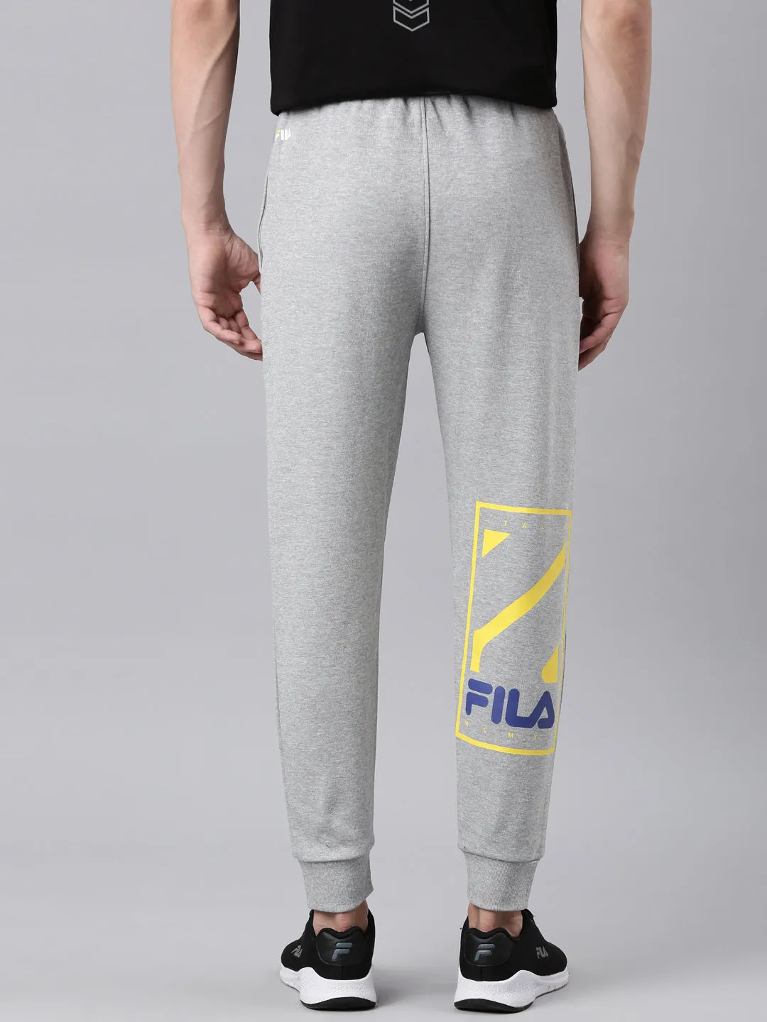 Fila Grey Pedrot Men's Ribbed Joggers
