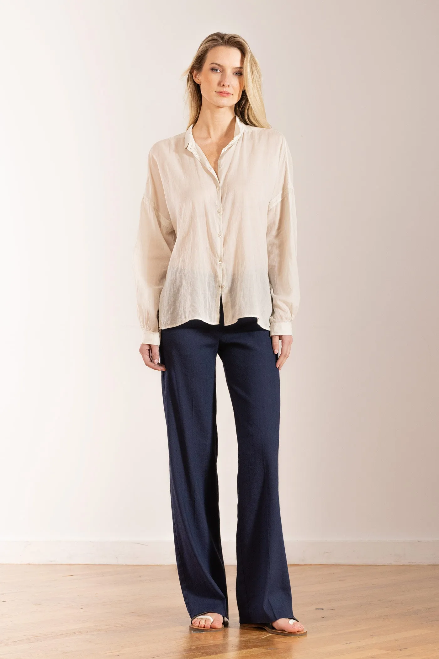 FLAVIA Linen Navy