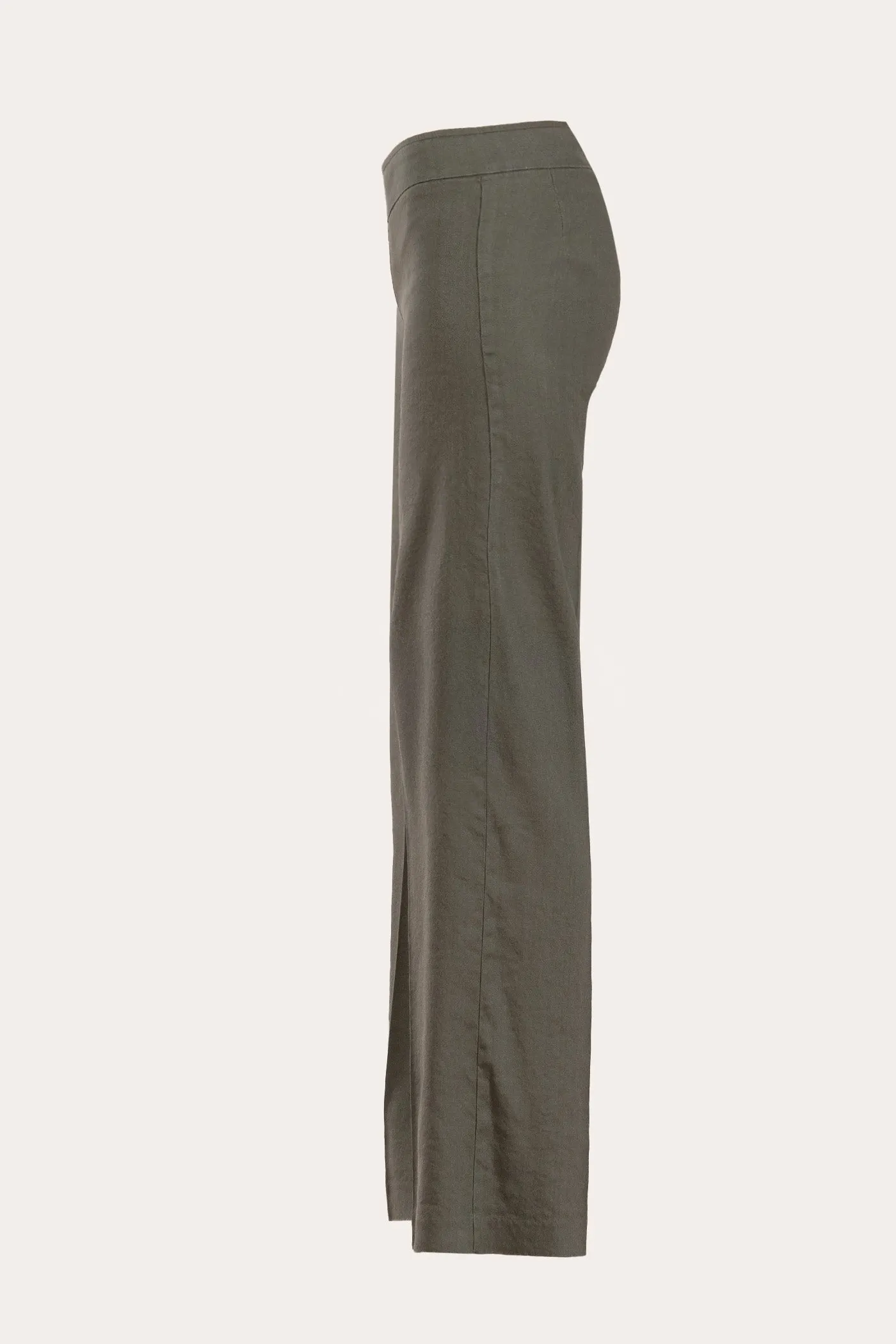 FLAVIA Linen Olive Green