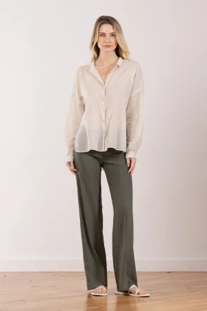 FLAVIA Linen Olive Green