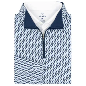 Florida Man Performance Q-Zip | The Florida Man - Admiral Navy/White