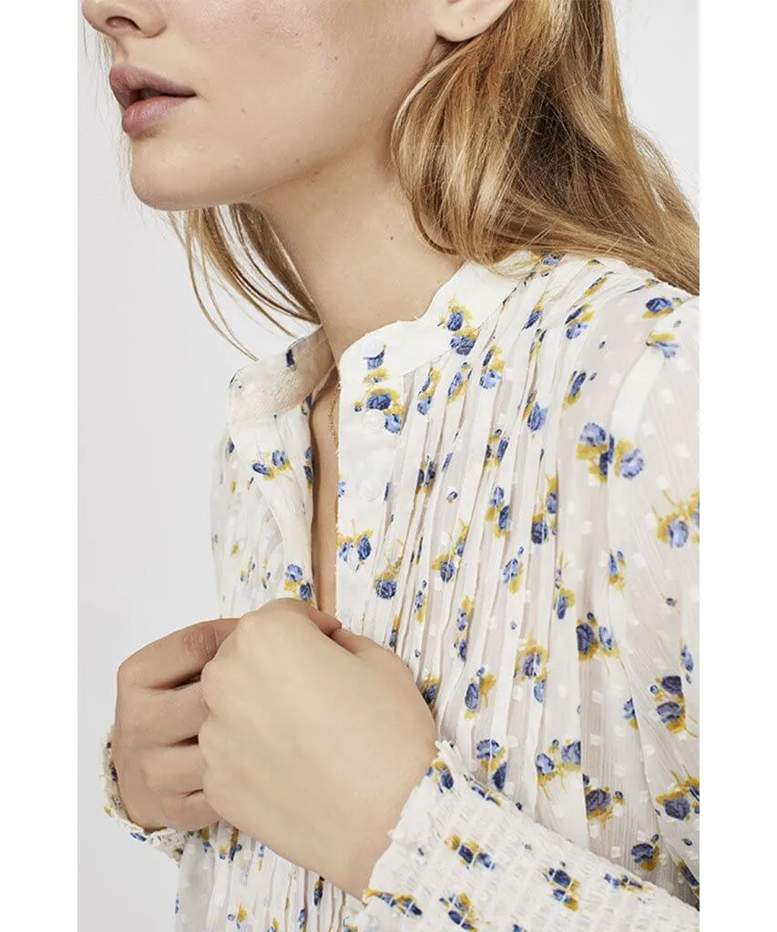 Flowers in December Blouse Cream