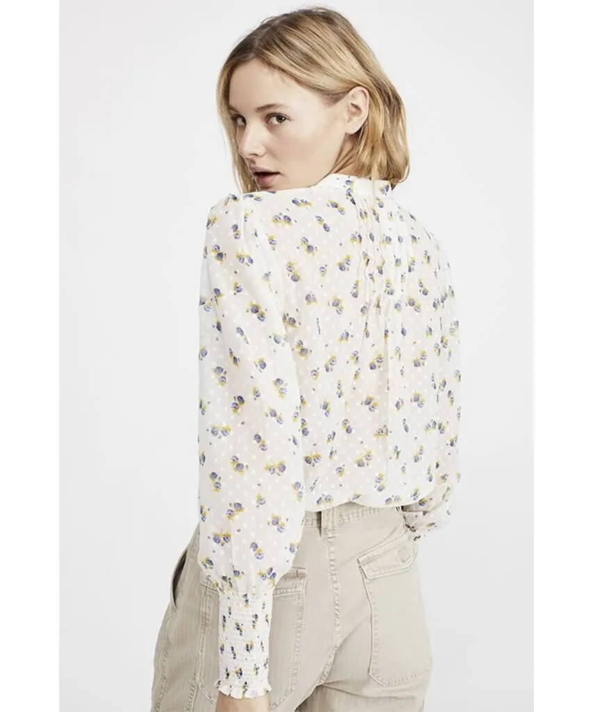 Flowers in December Blouse Cream