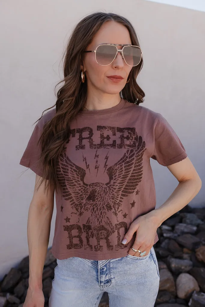 Free Bird Vintage Graphic S/S Seamless Faux Crop PREORDER