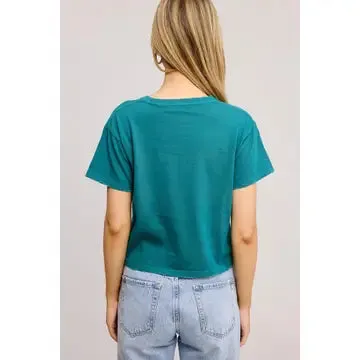 Free Bird Vintage Graphic S/S Seamless Faux Crop PREORDER