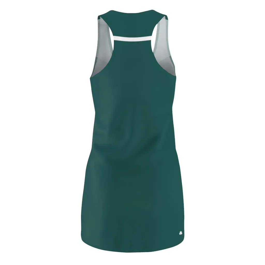 Geometric Green Color-blocked Sundress