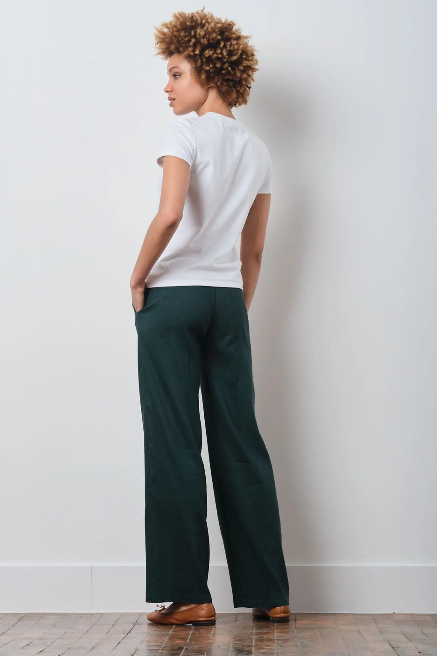 GEORGES Linen Teal