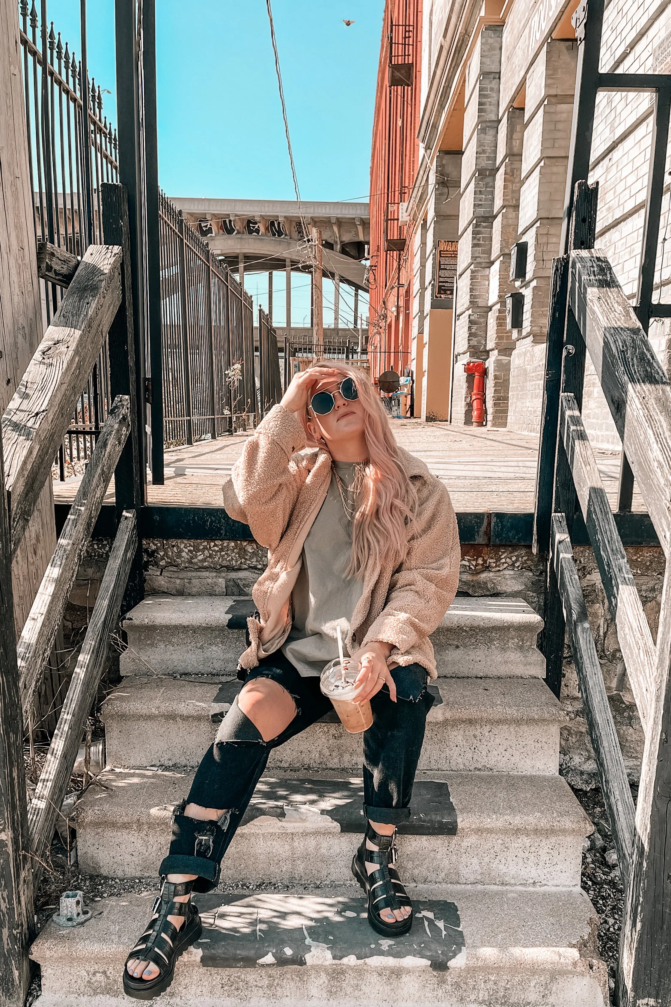 It's All Good Oversized Distressed Tee