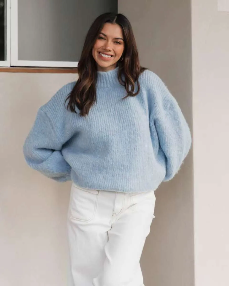 Jada Knit Jumper Blue