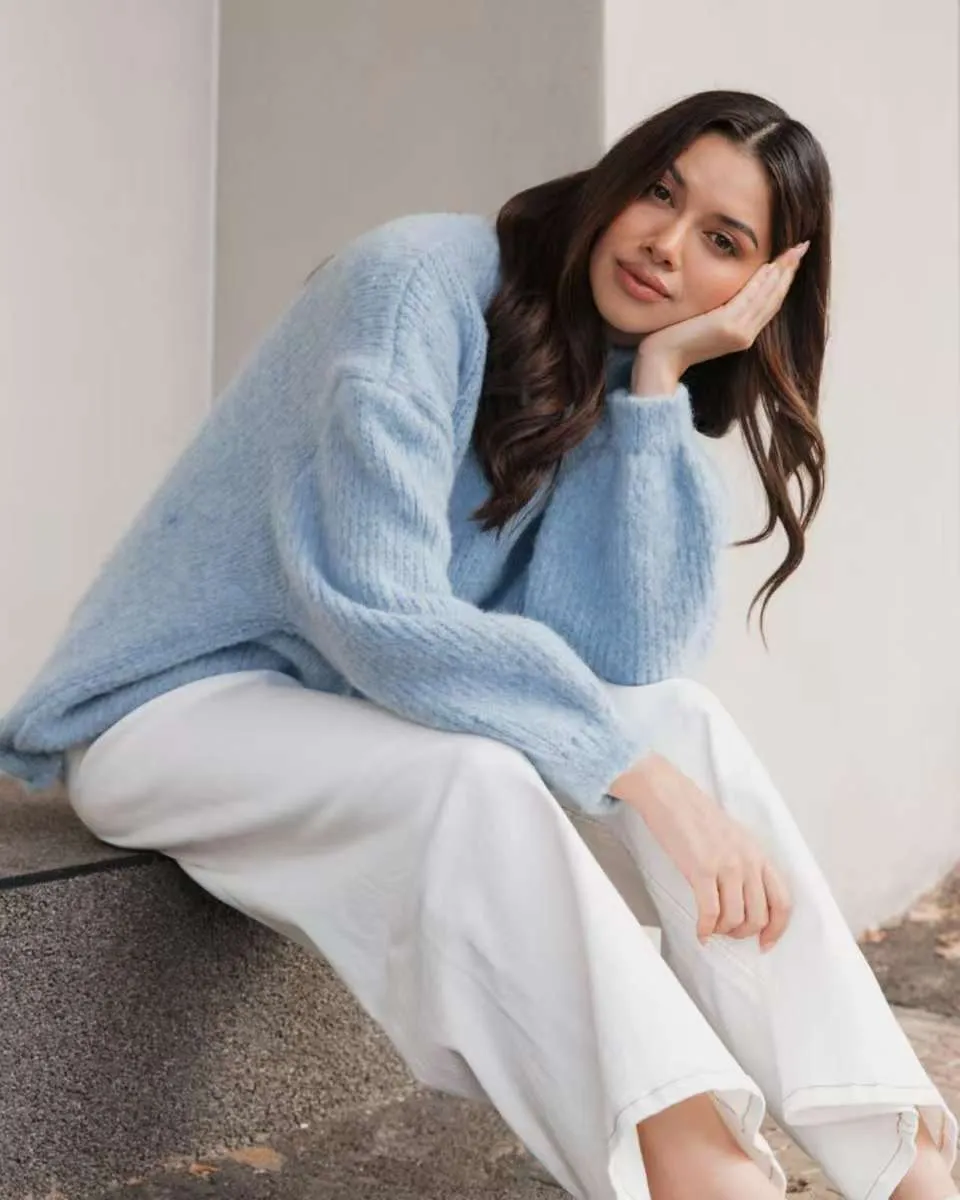 Jada Knit Jumper Blue