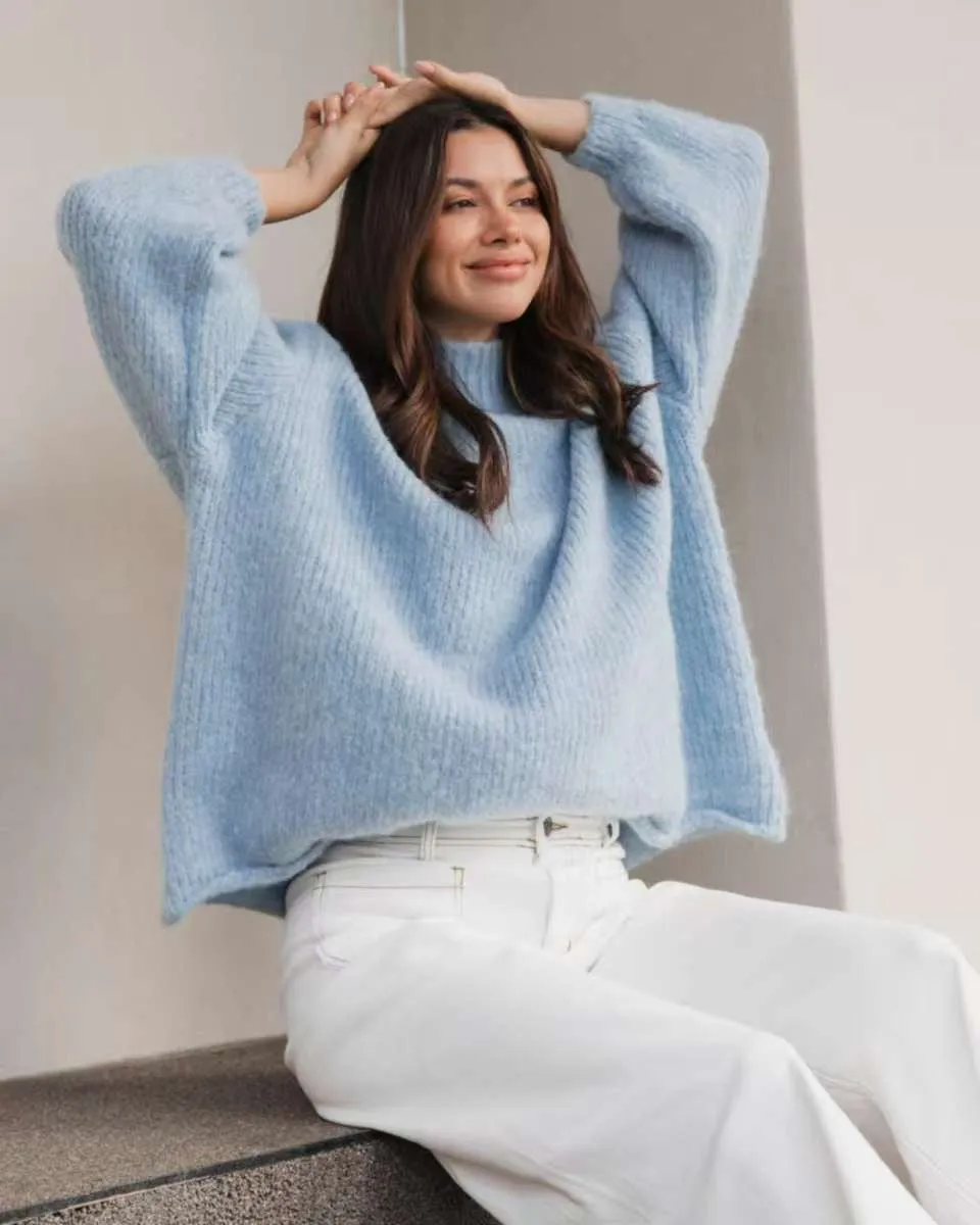 Jada Knit Jumper Blue