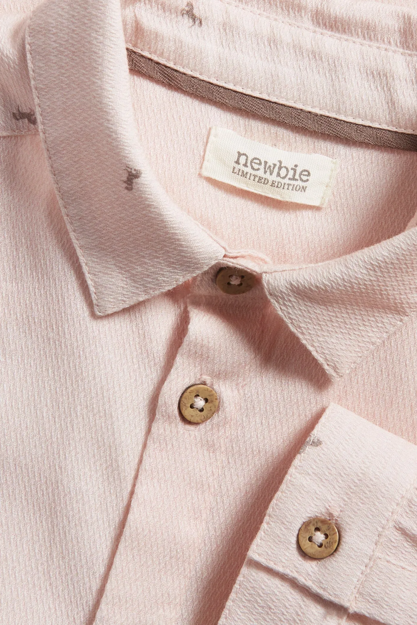 Kids' pink circus horse patterned shirt