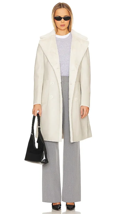LAMARQUE Abigail Coat in Ivory